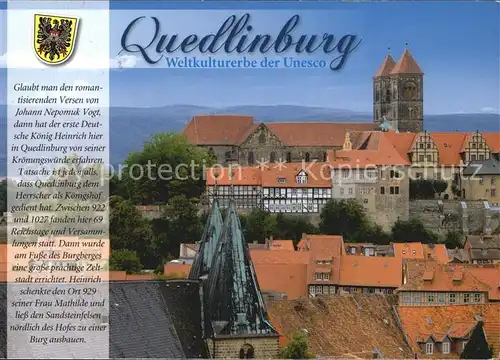Quedlinburg Dom Ansicht Kat. Quedlinburg