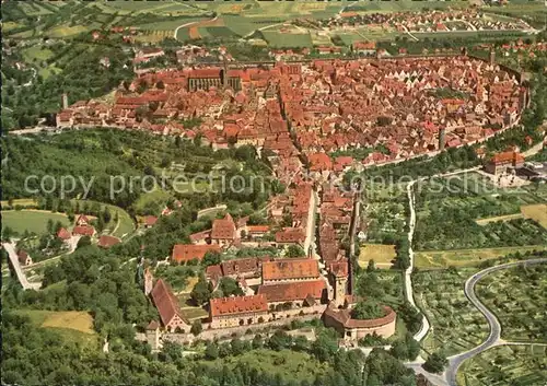 Rothenburg Tauber Luftaufnahme  Kat. Rothenburg ob der Tauber