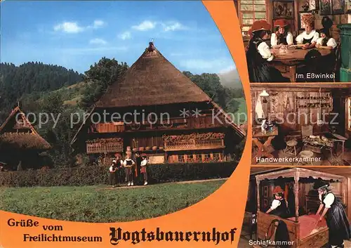 Gutachtal Schwarzwaelder Freilichtmuseum Vogtsbauernhof Handwerkerkammer  Kat. Gutach