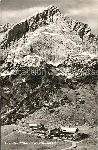 Mittenwald Bayern Hochalm mit Alpspitze Kat. Mittenwald