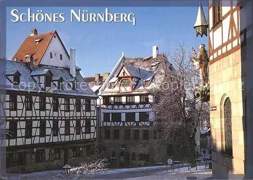 Nuernberg Stadt an der Pegnitz im Winter Albrecht Duerer Haus Kat. Nuernberg