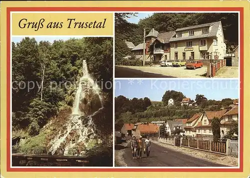 Trusetal Wasserfall Restaurant Eisensteinstrasse Kat. Trusetal