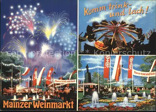 Mainz Rhein Weinmarkt