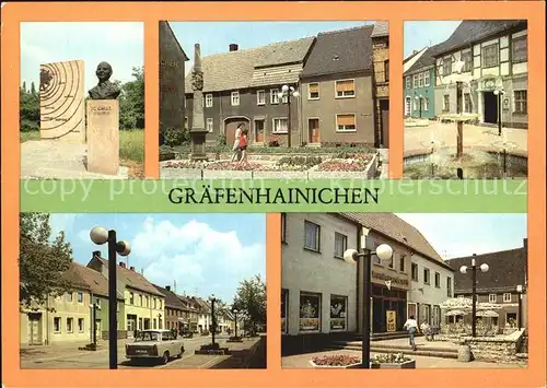 Graefenhainichen Rathaus Fritz Ebert Strasse August Bebel Strasse Kat. Graefenhainichen