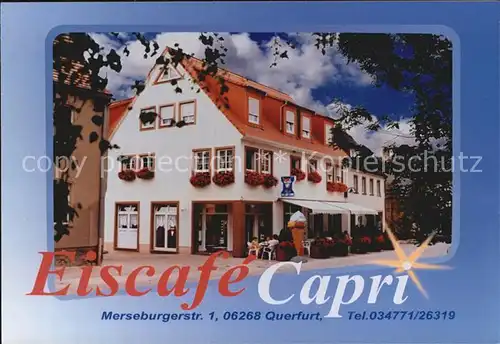 Querfurt Eiscafe Capri Kat. Querfurt