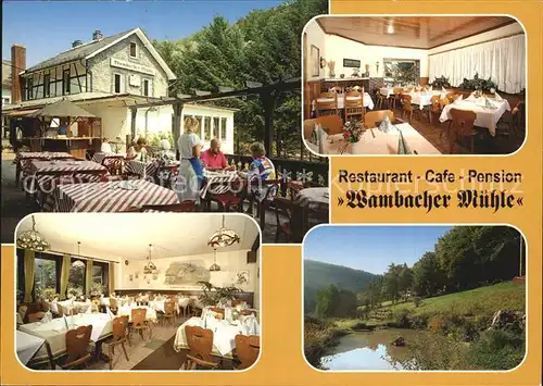 Wambach Untertaunus Restaurant Cafe Pension Wambacher Muehle Kat. Schlangenbad