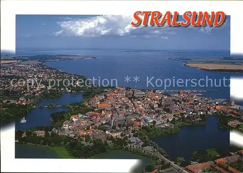 Stralsund Mecklenburg Vorpommern Luftaufnahme Ansicht Kat. Stralsund