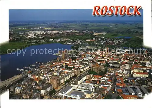 Rostock Mecklenburg Vorpommern Luftaufnahme Hansetadt Kat. Rostock