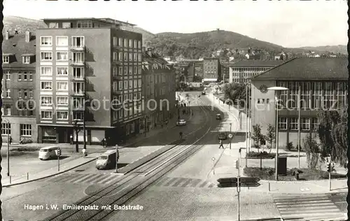 Hagen Westfalen Emilienplatz Badstrasse  Kat. Hagen