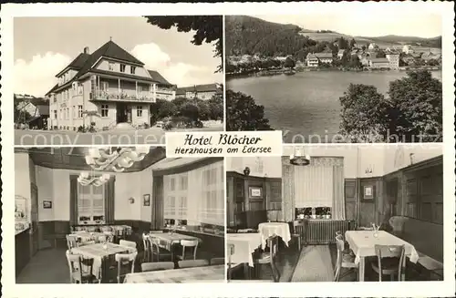 Herzhausen Edersee Hotel Bloecher  Kat. Edertal