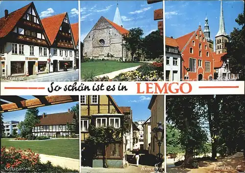 Lemgo Stiftsgarten Breitestrasse Lindenwall Kat. Lemgo