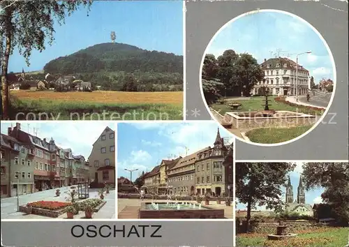 Oschatz Collmberg Leipziger Platz Promenade Sporerstrasse  Kat. Oschatz