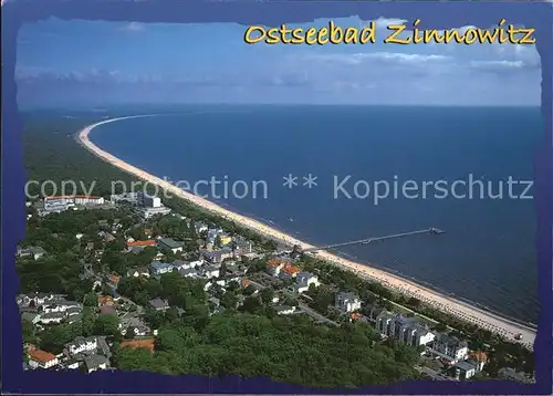 Zinnowitz Ostseebad Insel Usedom Luftaufnahme