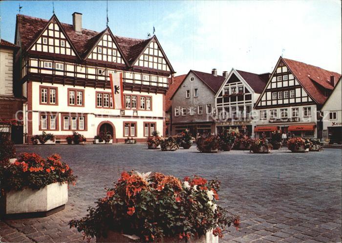 Blomberg Lippe Marktplatz Rathaus Kat. Blomberg Nr