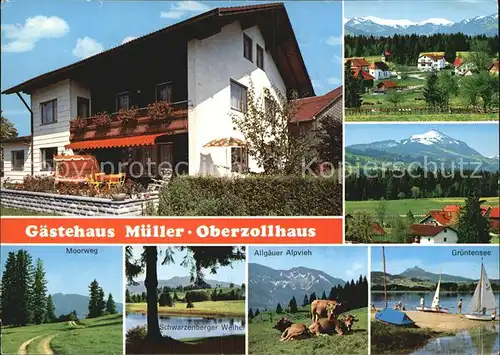 Oberzollhaus Gaestehaus Mueller Gruentensee  Kat. Oy Mittelberg