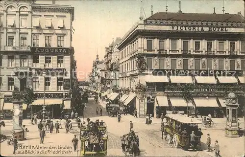 Berlin Unter den Linden Ecke Friedrichstrasse Kat. Berlin