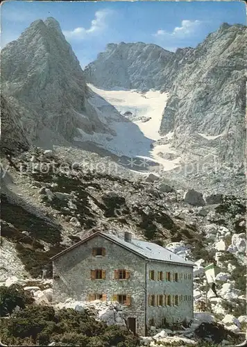 Berchtesgaden Blaueishuette Hochkalter Gletscher Kat. Berchtesgaden