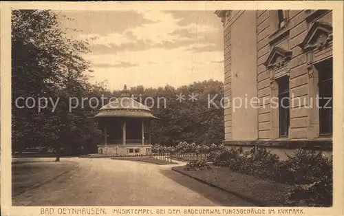 Bad Oeynhausen Musiktempel Badeverwaltungsgebaeude Kurpark Kat. Bad Oeynhausen