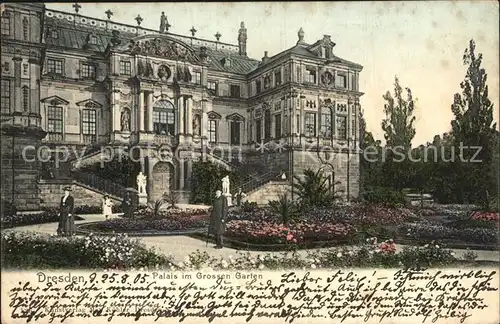 Dresden Palais im Grossen Garten Kat. Dresden Elbe