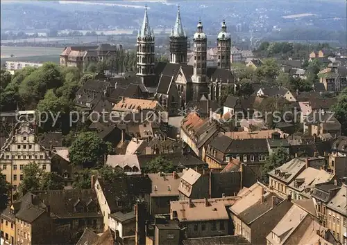 Naumburg Saale Fliegeraufnahme mit Dom Kat. Naumburg