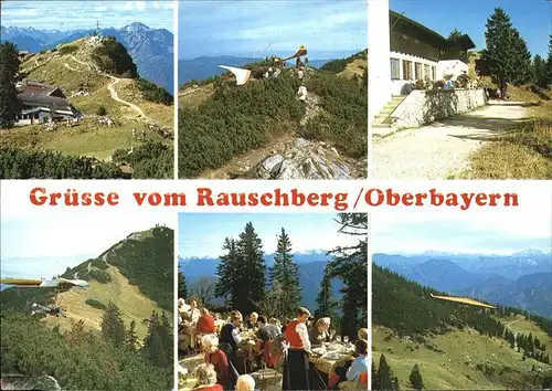 Ruhpolding Rauschberg Restaurant Terrasse Alpenlehrpfad Kat. Ruhpolding