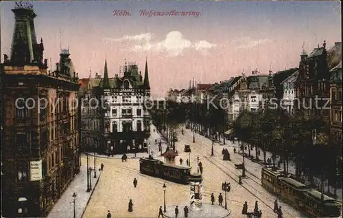 Koeln Rhein Hohenzollernring Strassenbahnen Kat. Koeln