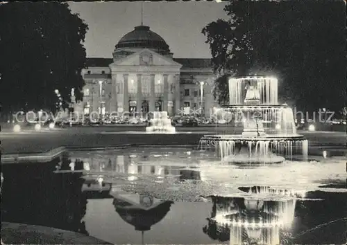 Wiesbaden Kurhaus bei Nacht Kat. Wiesbaden