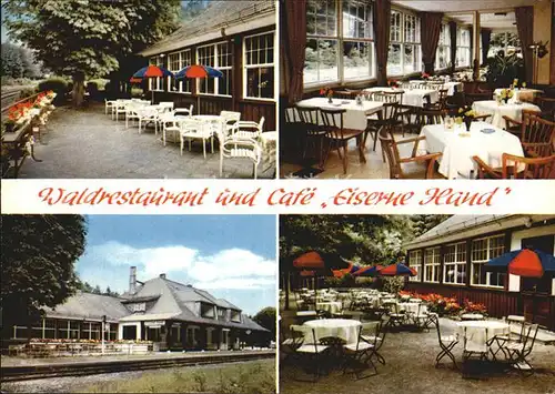Wiesbaden Waldrestaurant und Cafe Eiserne Hand Kat. Wiesbaden