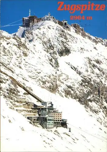 Zugspitze Hotel Schneefernerhaus Gletscherbahn Kat. Garmisch Partenkirchen