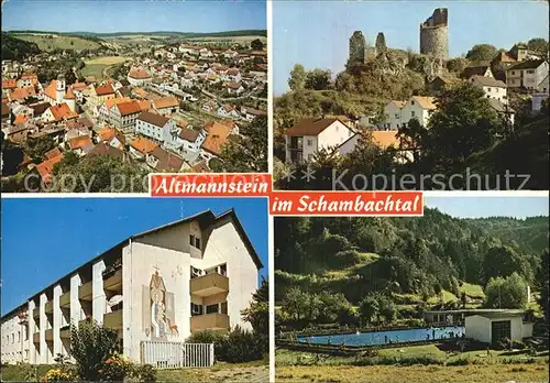 Altmannstein im Schambachtal Freibad Fliegeraufnahme Kat. Altmannstein