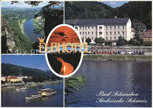 Bad Schandau Elbhotel Elbpartien Kat. Bad Schandau