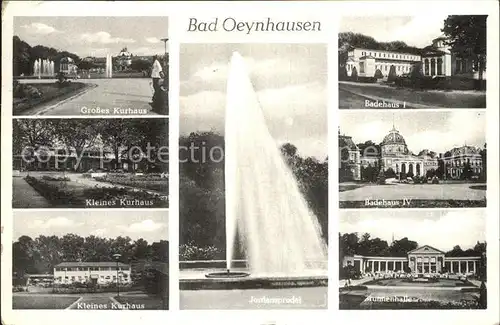 Bad Oeynhausen Kurhaus Brunnenhalle Badehaus Jordansprudel Kat. Bad Oeynhausen