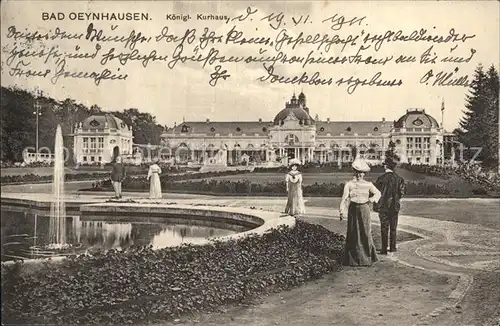 Bad Oeynhausen Koenigliches Kurhaus Brunnen Kat. Bad Oeynhausen
