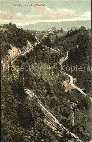 Ravennaschlucht Loeffeltal Bahnstrecke Kat. Hinterzarten