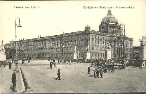Berlin Kgl Schloss mit schlossbruecke Kat. Berlin