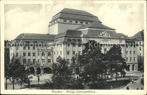 Dresden Koenigliches Schauspielhaus Kat. Dresden Elbe