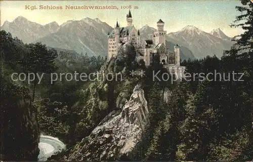 Hohenschwangau Kgl Schloss Neuschwanstein Kat. Schwangau