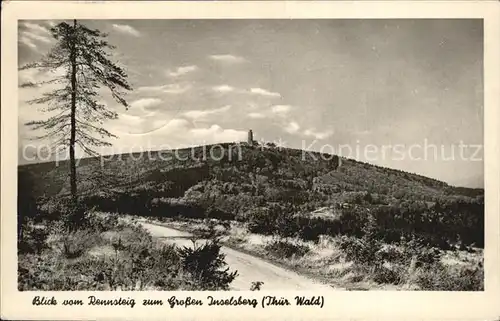 Rennsteig Grossen Inselsberg Thueringer Wald Kat. Neuhaus Rennweg