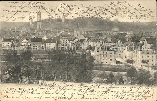 Biberach Riss Ansicht Kat. Biberach an der Riss