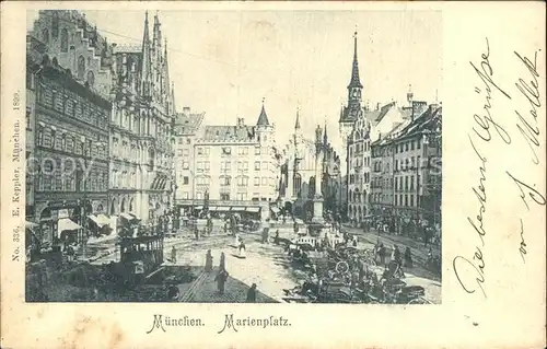 Muenchen Marienplatz Kat. Muenchen