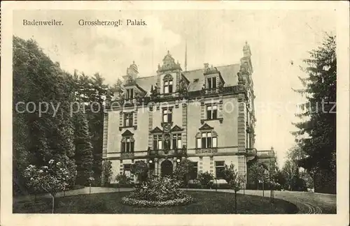 Badenweiler Grossherzogliches Palais Kat. Badenweiler