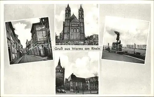 Worms Rhein Denkmal Kat. Worms