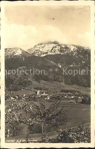 Aschau Chiemgau mit Kampenwand Kat. Aschau i.Chiemgau