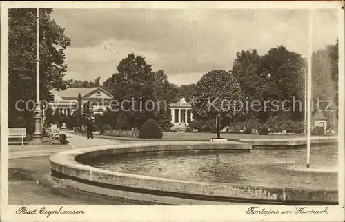 Bad Oeynhausen Fontaine am Kurpark Kat. Bad Oeynhausen