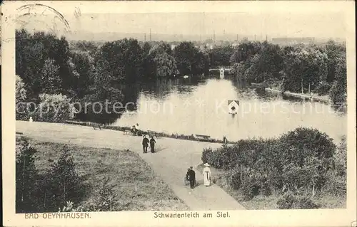 Bad Oeynhausen Schwanenteich am Siel Kat. Bad Oeynhausen