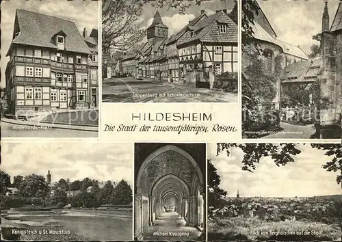 Hildesheim Koenigsteich Kehrwiederturm Godehards Platz Kat. Hildesheim