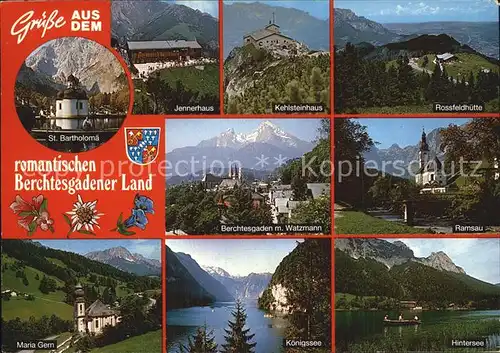 Berchtesgaden Jennerhaus Sankt Bartolomae Maria Gern Koenigsee Hintersee Ramsau  Kat. Berchtesgaden