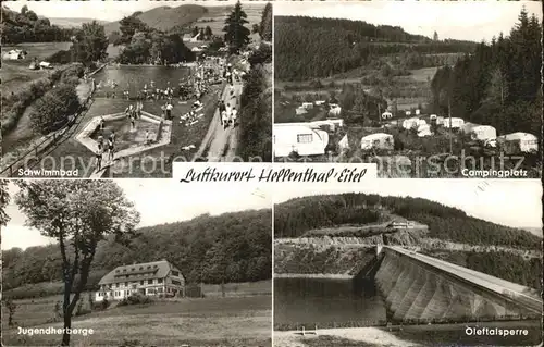 Hellenthal Eifel Schwimmbad Jugendherberge Oleftalsperre Campinplatz Kat. Hellenthal
