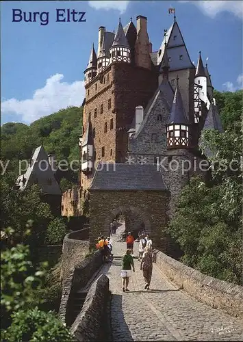 Burg Eltz im Elztal an der Mosel Kat. Wierschem