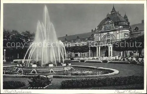 Bad Oeynhausen Staatliches Kurhaus Springbrunnen Kat. Bad Oeynhausen